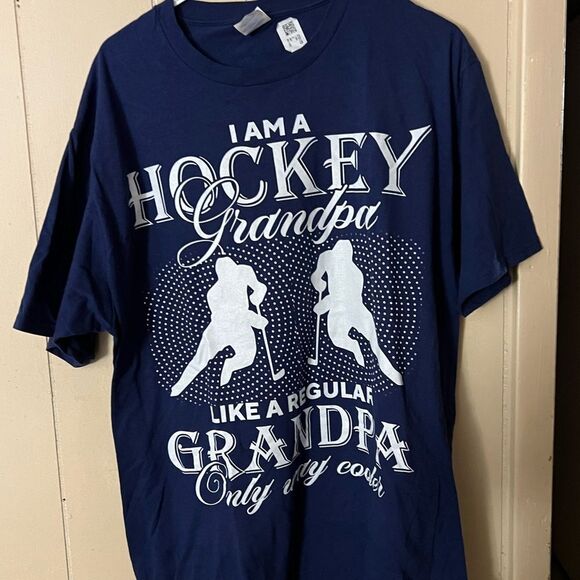 Hockey Grandpa T Shirt - Picture 1 of 3